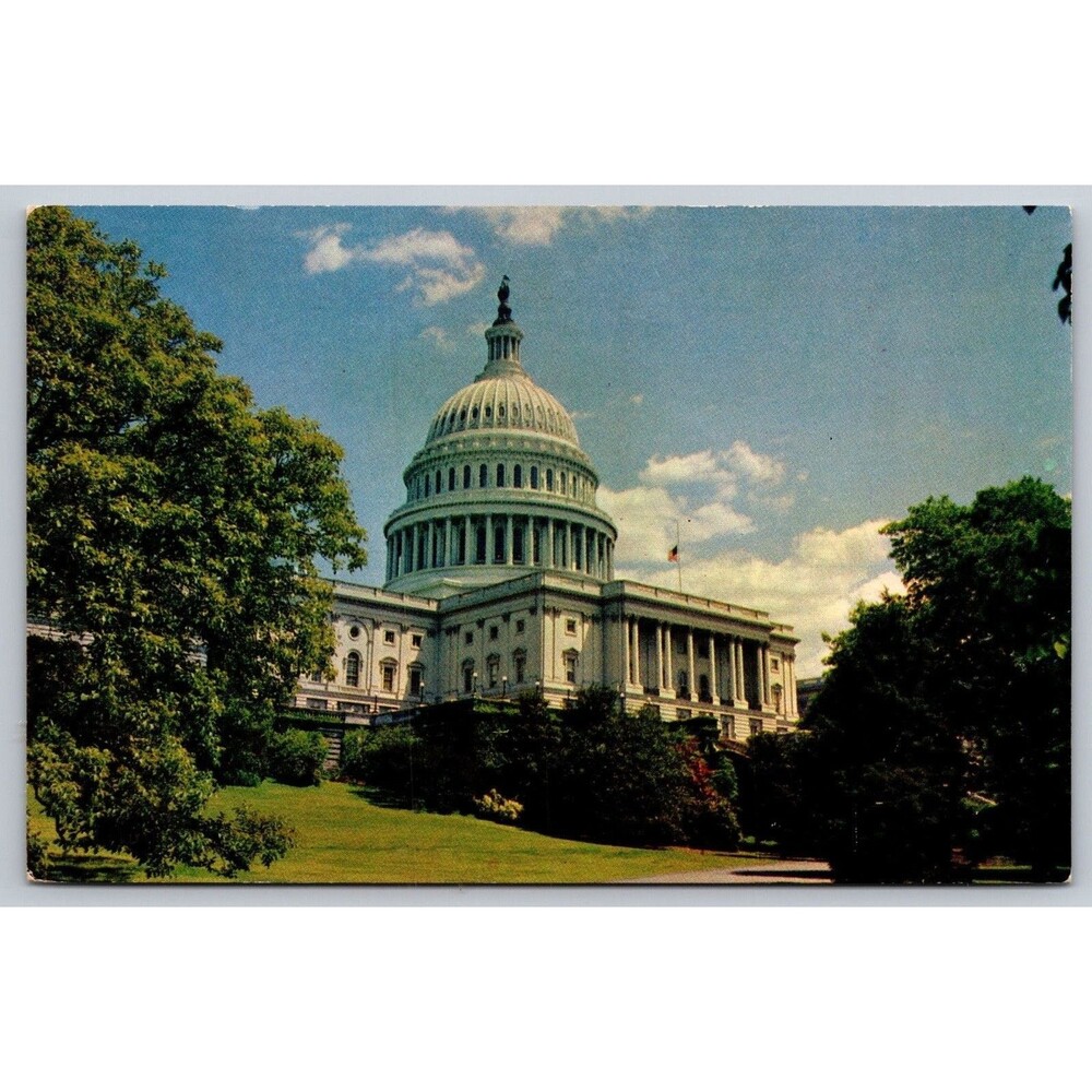 Vintage Postcard US Capitol Washington DC Washington Novelty Co Yorkolor Unused